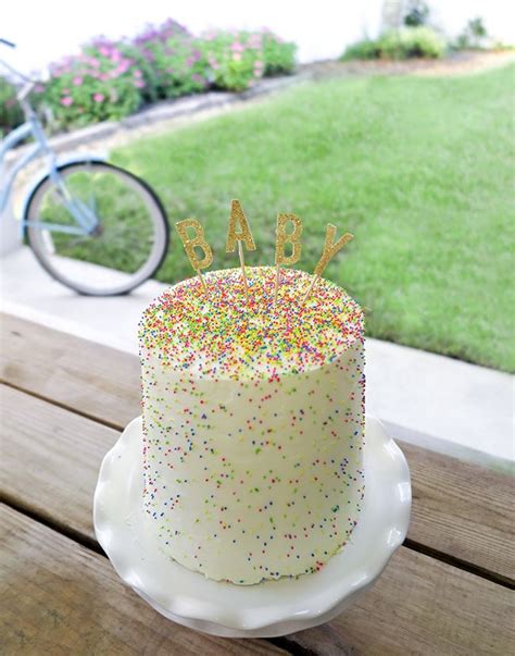 Lovely Finds A Sprinkle Tastic Gender Reveal Cake Ashley Brooke