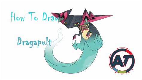 How To Draw Dragapult From Pokemon Youtube