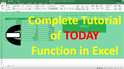 How To Use Today Function In Excel Compute Expert Youtube