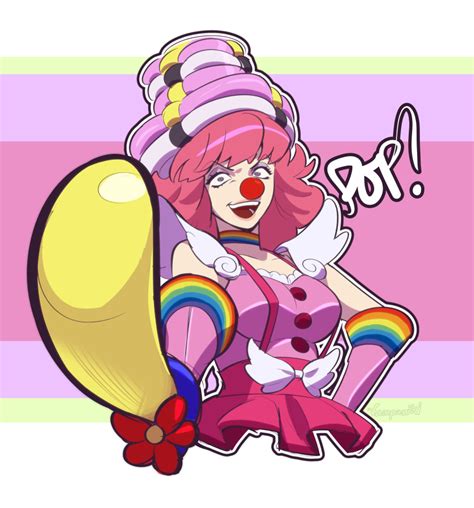 Safebooru 1girl Absurdres Ace Attorney Balloon Flower Balloon Sword Bangs Breasts Choker Clown
