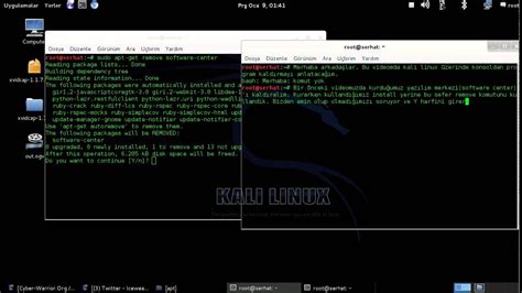 A precise sequence of instructions enabling a computer to perform a task; Kali Linux - Program Kaldırma (Uninstall Program) - YouTube