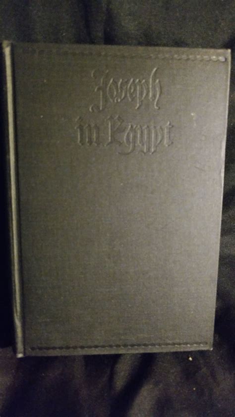 Joseph In Egypt Volume I By Thomas Mann 1938