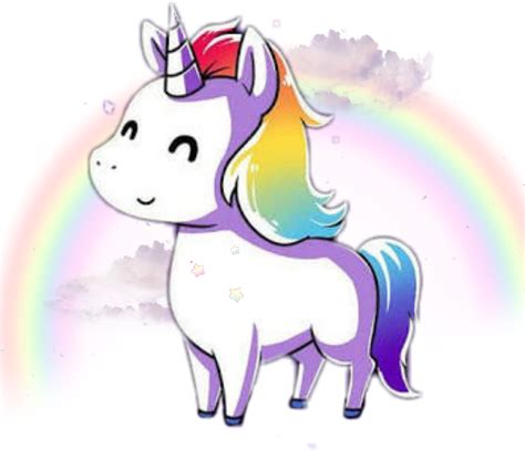 Transparent Background Unicorn Rainbow Png Imagen Para Colorear