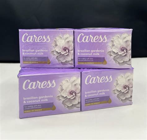 2 Caress Brazilian Gardenia And Coconut Milk Bar Soap 6 Pack New Ebay