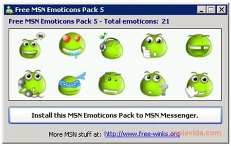 Download Free Msn Emoticons Pack 5 Free