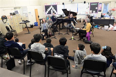 Chamber Ensemble Frequency 49 Visits Middle School Music Class Harker