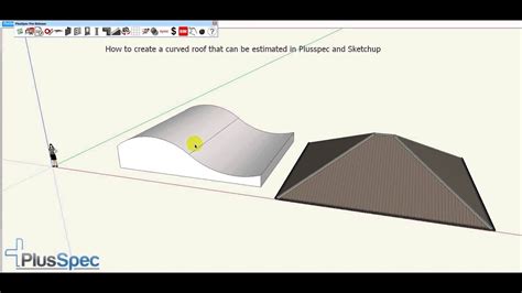 How To Create A Curved Roof And Estimate The Quantities Plusspec And