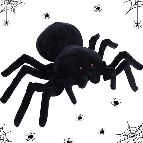 Hydren Giant Stuffed Spider Toy Huge Realistic Black Spider Stuffed