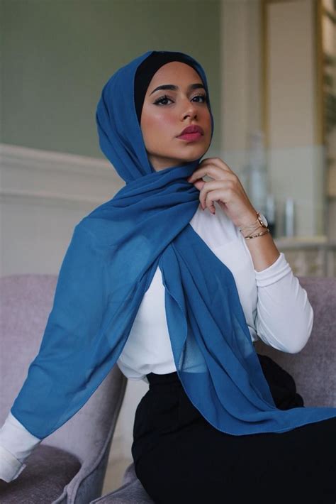 Premium Chiffon Teal 1 Hijabi Fashion Casual Hijabi Fashion Fashion