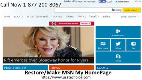 How To Restore Msn Homepage 1877 200 8067 Make Msn My Homepage