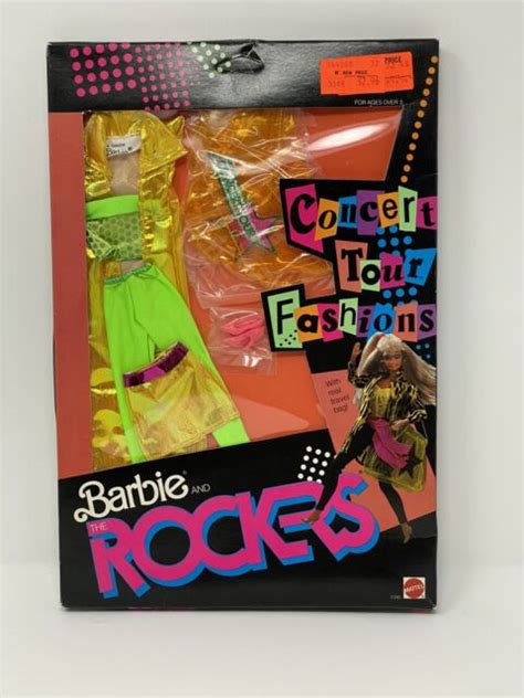 Vint Barbie And The Rockers Concert Tour Fashions 4 Doll Nrfb 3393