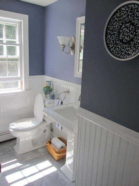 Types of wainscoting bathroom ideas. blue for master bed? | Half bath remodel, Small bathroom ...
