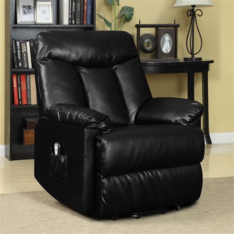 Our inexpensive lift recliners are comfortable enough to provide the r&r you. Electric Lift Chair Recliner Black Leather Power Motion ...