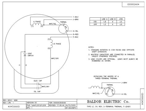 Single phase motor internal wiring diagrams. Baldor Single Phase 230V Motor Wiring Diagram - Database ...