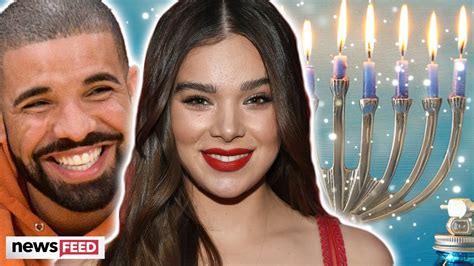 Drake Hailee Steinfeld And More Celebs Celebrating Hanukkah Youtube