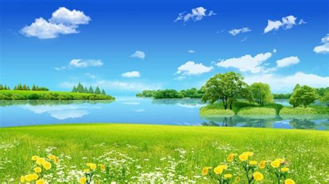Free Download Summer Natural Scenery Hd Wallpaper 1600x900 Hd Nature