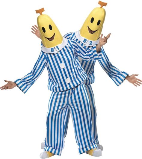 Bananas In Pyjamas Mens Tv Adult Fancy Dress Unisex Yellow Banana