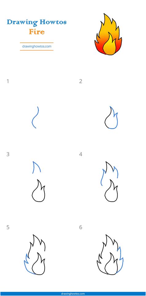 Flames Drawing Easy - How To Draw Flames And Smoke Really Easy Flames 