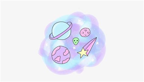 Space Theme Overlays Tumblr Planet Drawing Galaxy Cute Drawings Pastel Transparent Png