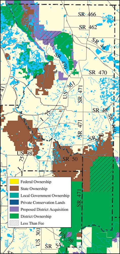 Withlacoochee River Watershed Distribution Of Conservation Lands