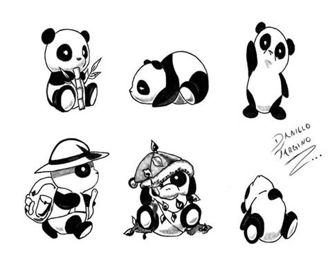 Lindo ) Arte de panda, Garabatos lindos, Osos pandas dibujo