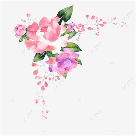 Download flower border stock photos. Watercolor Floral Flower Border Design, Frame, Green ...