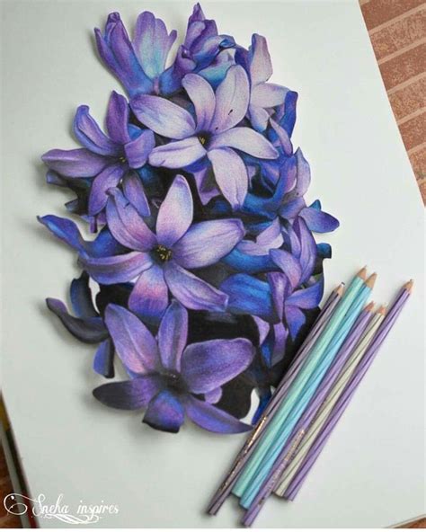 So Pretty Color Pencil Art Flower Drawing Color Pencil Drawing