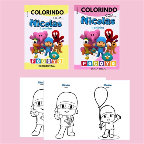 Revista De Colorir Pocoyo Unidades Elo Produtos Especiais
