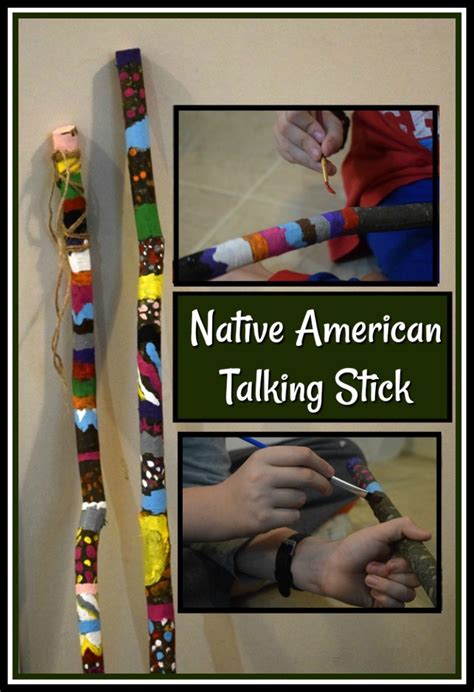 Easy Native American Talking Stick Activity For Kids