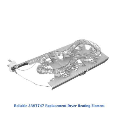 Replacement heating element used for some dryer models. Dryer Heating Element 5400W 240V Kenmore Whirlpool Duet ...