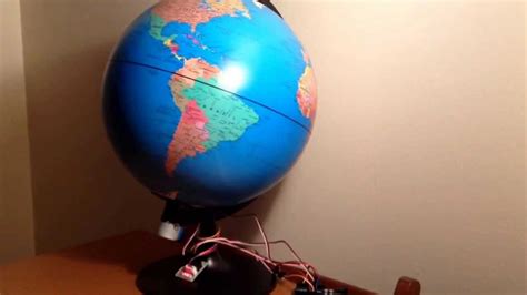 Home Made Rotating Globe Youtube