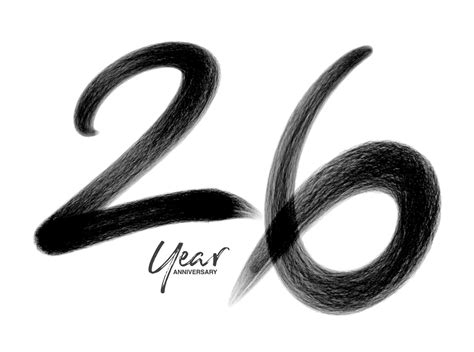 26 Years Anniversary Celebration Vector Template 26 Years Logo Design