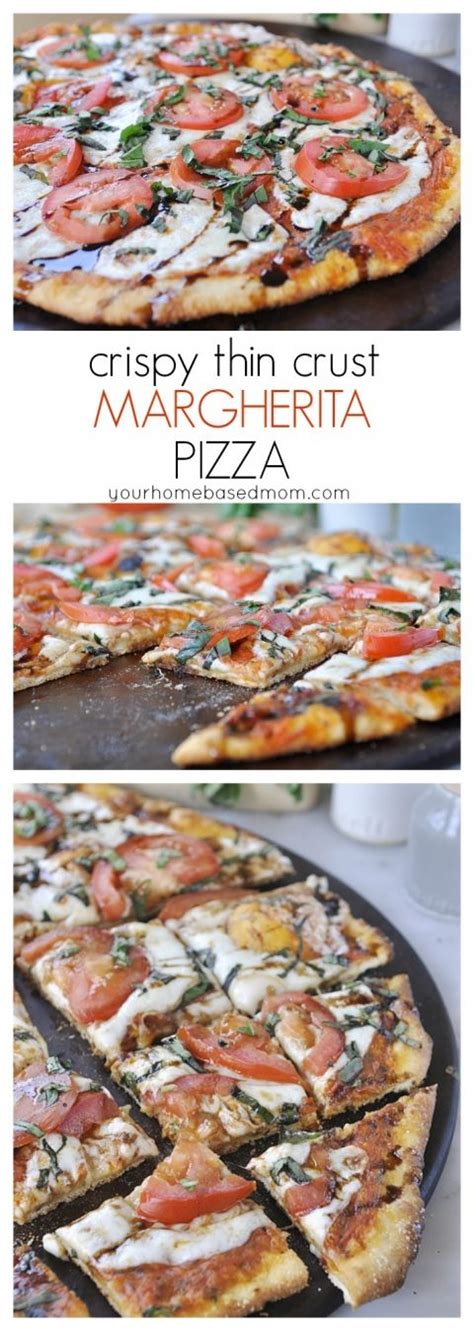 Thin Crust Margherita Pizza Recipe Margherita Pizza Pizza Recipes