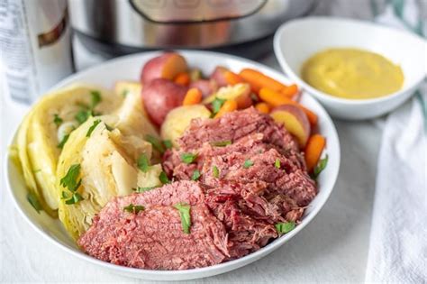 Instant pot pork chops and potatoes is one of our favorite weeknight meals! Instant Pot Corned Beef and Cabbage | A Mind "Full" Mom
