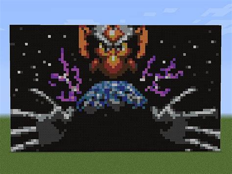 Andross Pixel Art Star Fox 64 Lylat Wars Minecraft Project