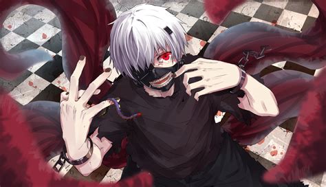 Previously, he was a student who studied japanese literature at kamii university, living a relatively normal life. Kaneki with Kagune Wallpaper - Tokyo Ghoul Wallpaper ...