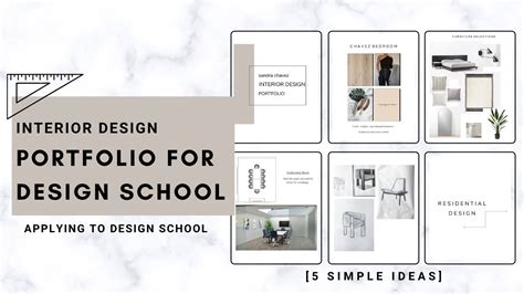 Interior Design Portfolio For School Applying 5 Simple Ideas Creative You