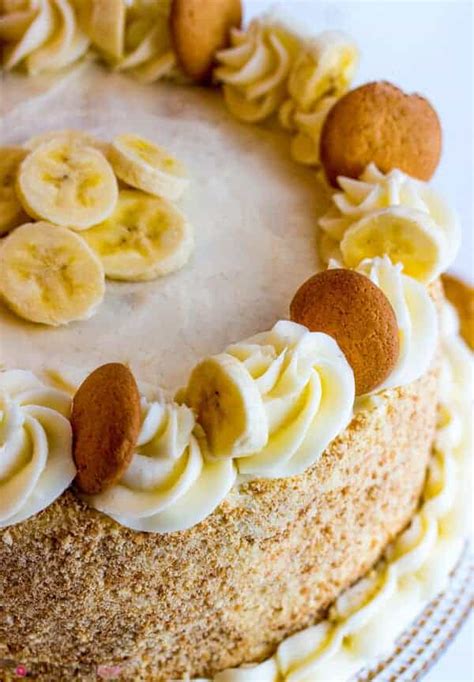 Banana Cream Cake A Fun Tasty Homemade Layer Cake