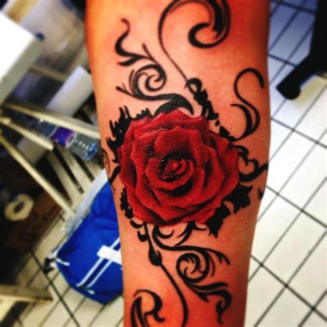 Arm tattoos work nicely with some of the coolest tattoo ideas. Arm Realistic Rose Tattoo by Blancolo Tattoo