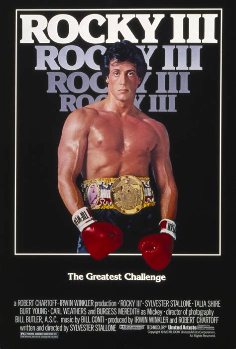 One of the biggest box office draws in the world from the '70s to stallone's film rocky has also been inducted into the national film registry as well as having its film props placed in the smithsonian museum as a. Rocky III (1982) | Sylvester Stallone