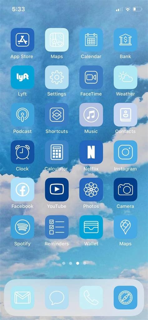 43 Blue Aesthetic App Icons ~ Bedroom Decoration Web