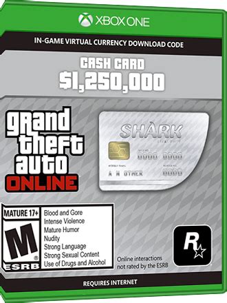 Check spelling or type a new query. GTA Online Great White Shark Cash Card Xbox One - MMOGA
