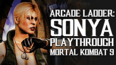 Mortal Kombat 9 Ps3 Arcade Ladder Sonya Playthrough Gameplay Youtube