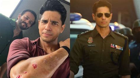Indian Police Force Sidharth Malhotra Flaunts Scars While Shooting For Rohit Shetty S Series