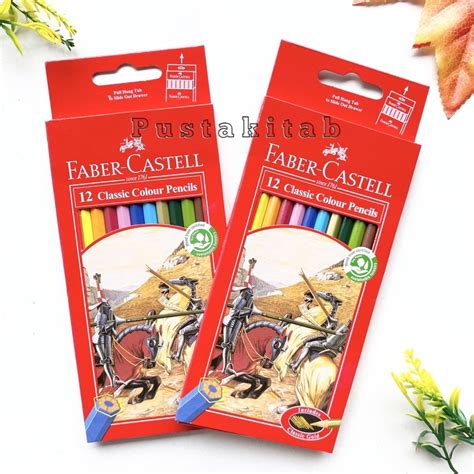 Jual Pensil Warna Faber Castell Classic Colour Pencil 12warna Panjang