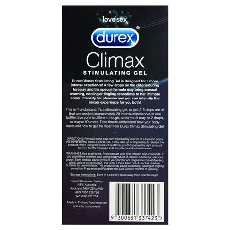 Buy Durex Climax Stimulating Gel 10ml Online At Chemist Warehouse®