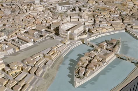 A Huge Scale Model Showing Ancient Rome At Its Architectural Peak