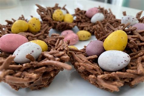Easy Chocolate Easter Nests With Mini Eggs Brisbane Kids