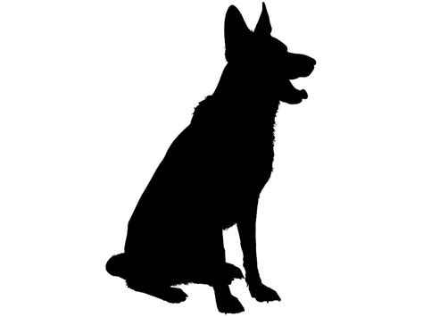 Dog Sitting Silhouette At Getdrawings Free Download