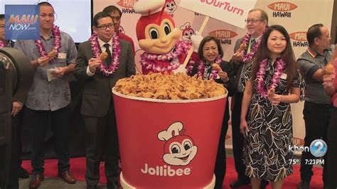 Lots Of Joy At Mauis Grand Opening Of Jollibee Youtube